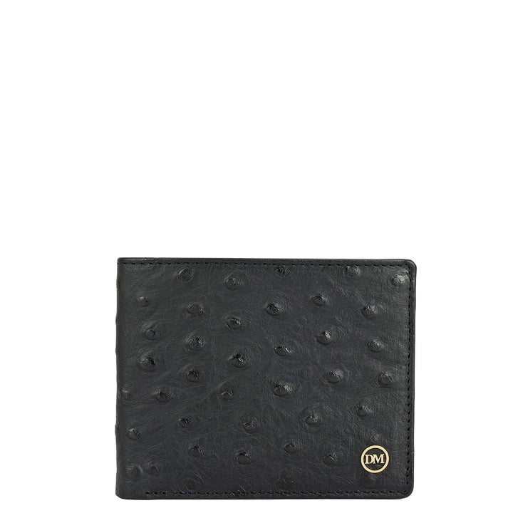 Black Bifold Leather Mens Wallet