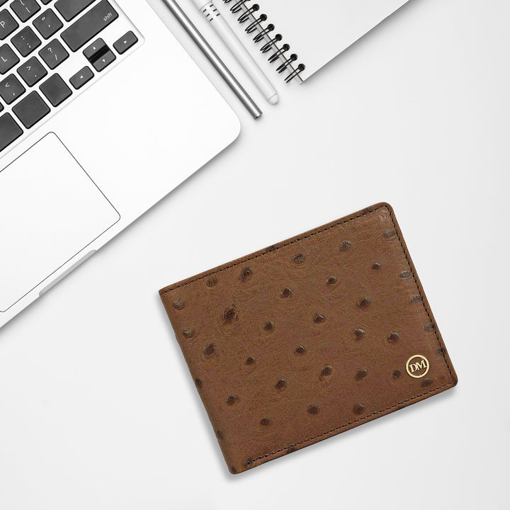 Mocha Bifold Leather Mens Wallet