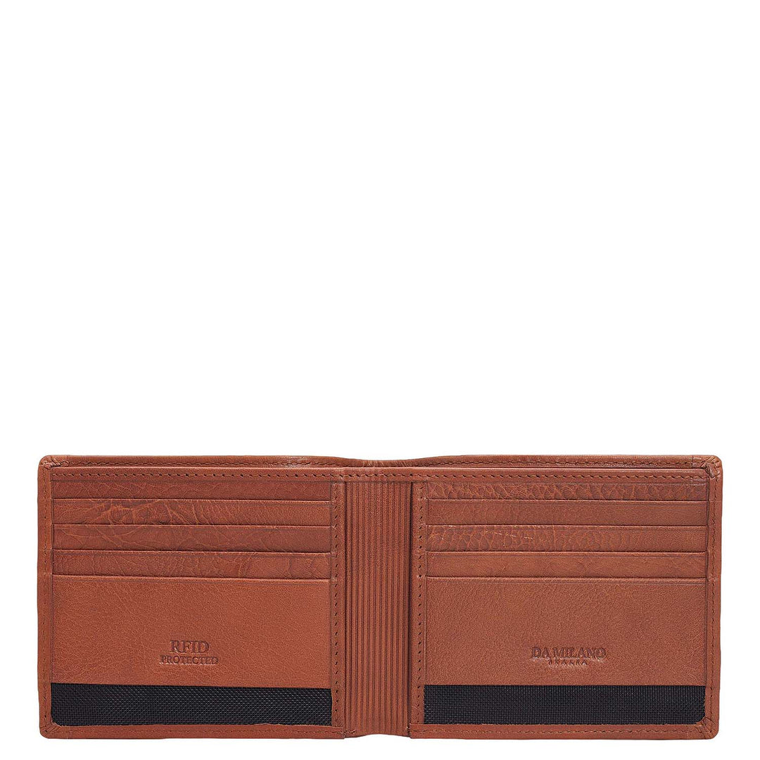 Brown Bifold Leather Mens Wallet