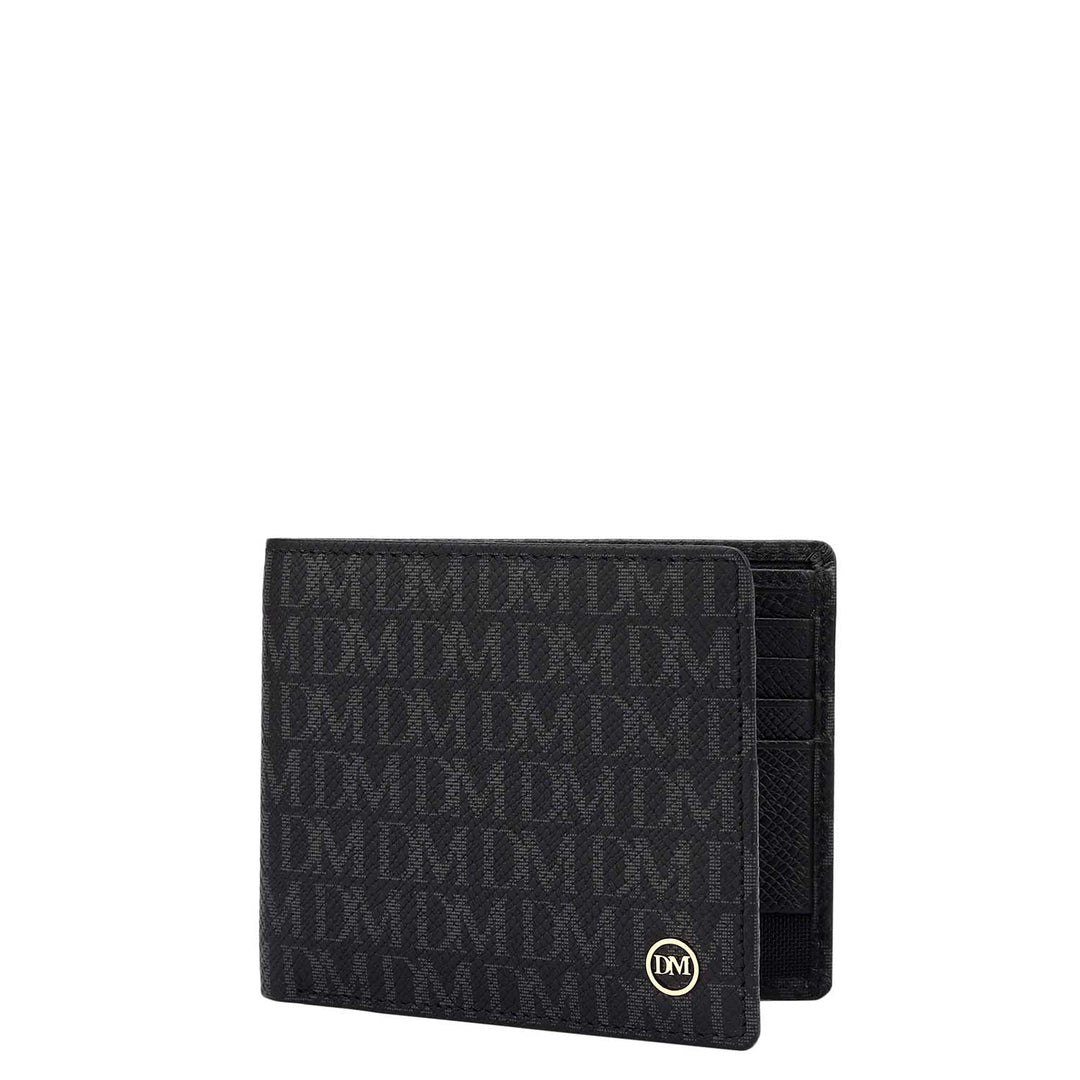 Black Bifold Leather Mens Wallet