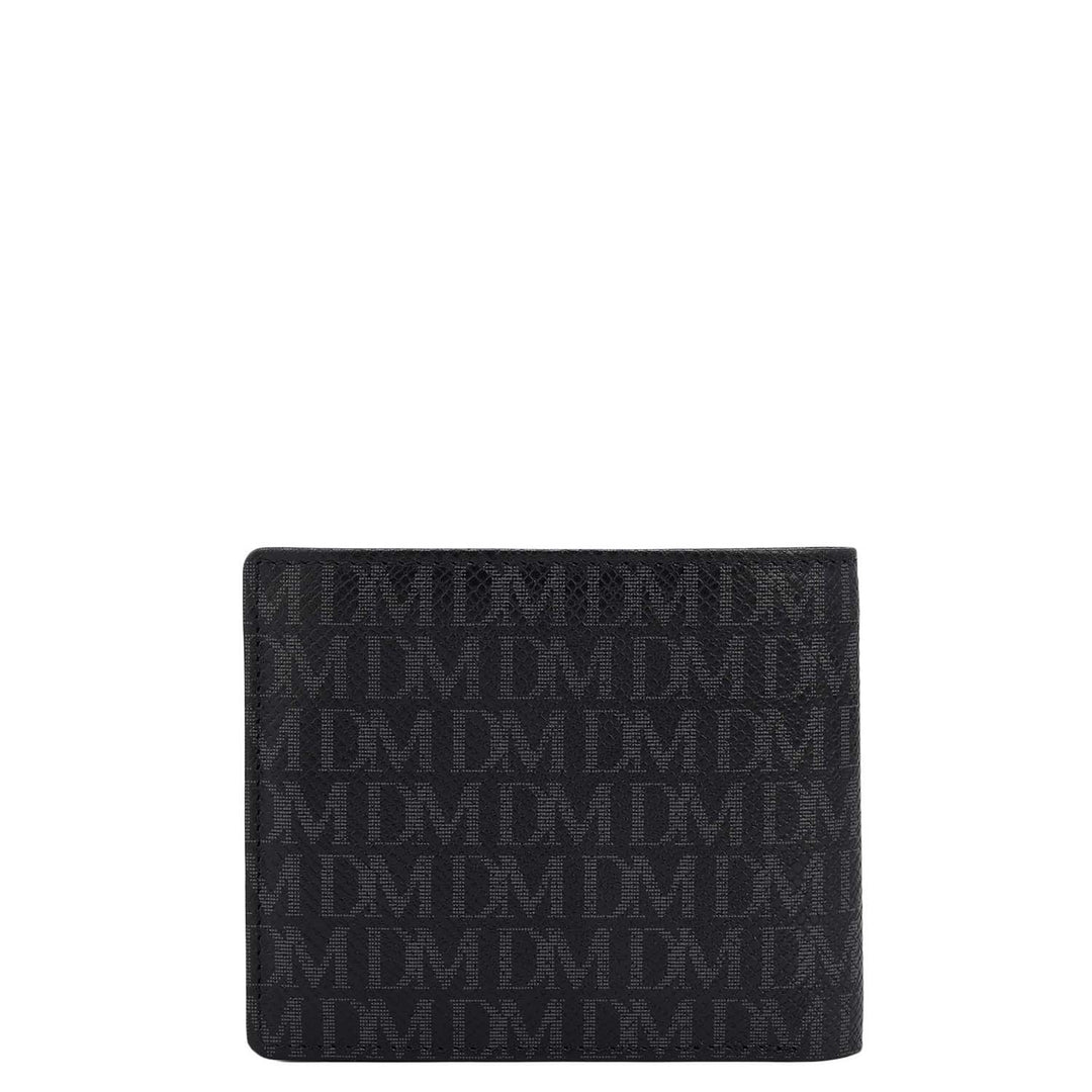 Black Bifold Leather Mens Wallet