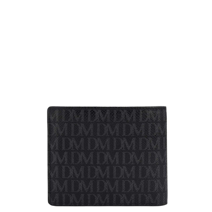 Black Bifold Leather Mens Wallet