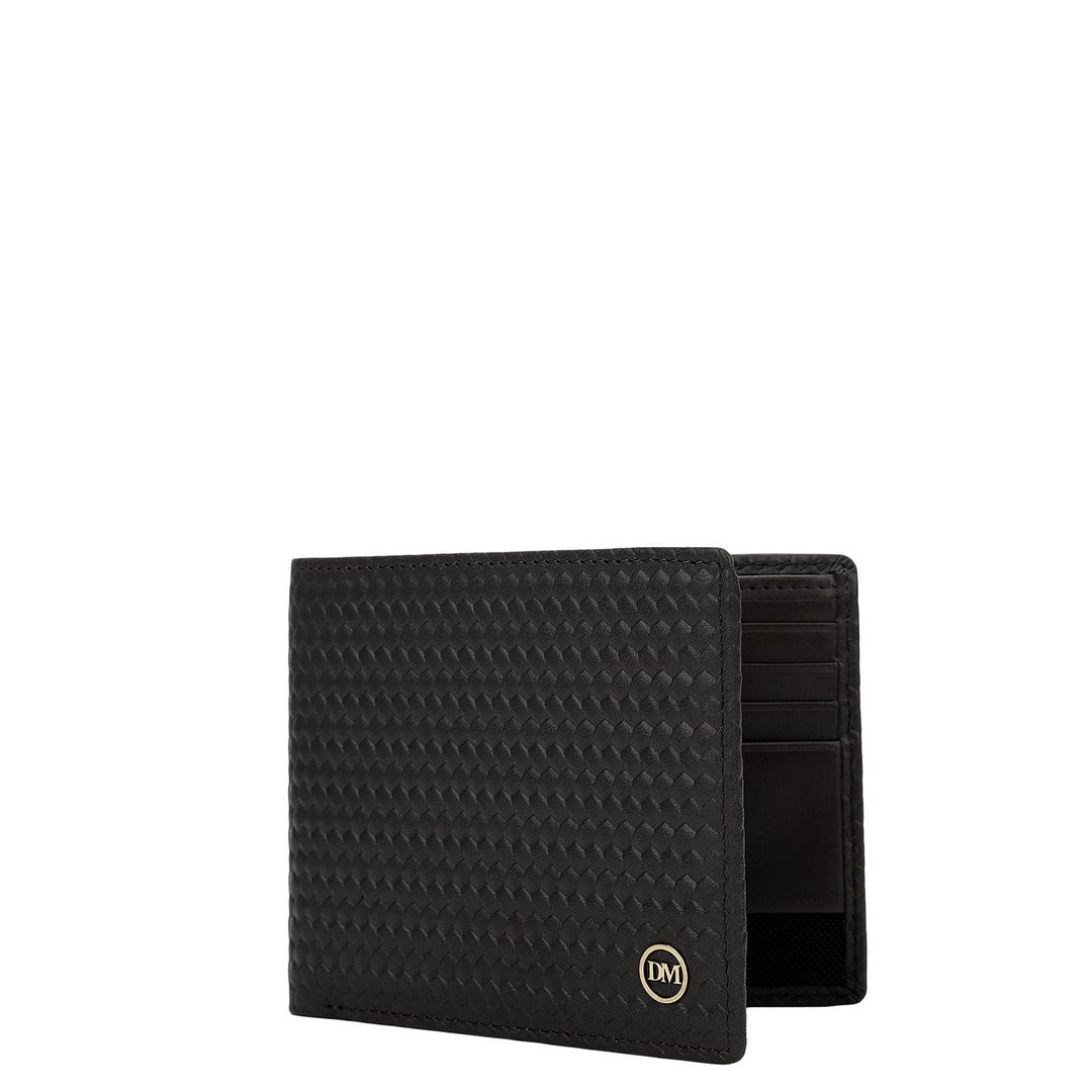 Emboss Bifold Men's Wallet - Black