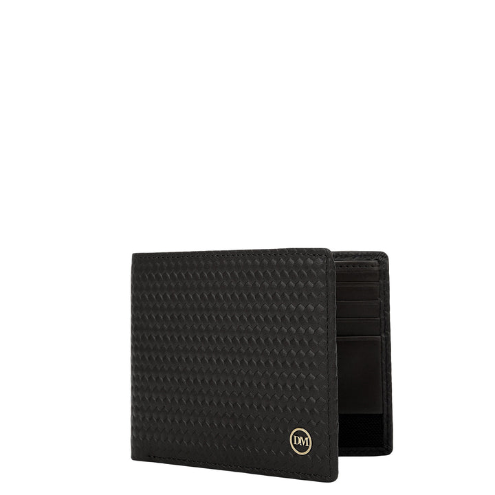 Emboss Bifold Men's Wallet - Black