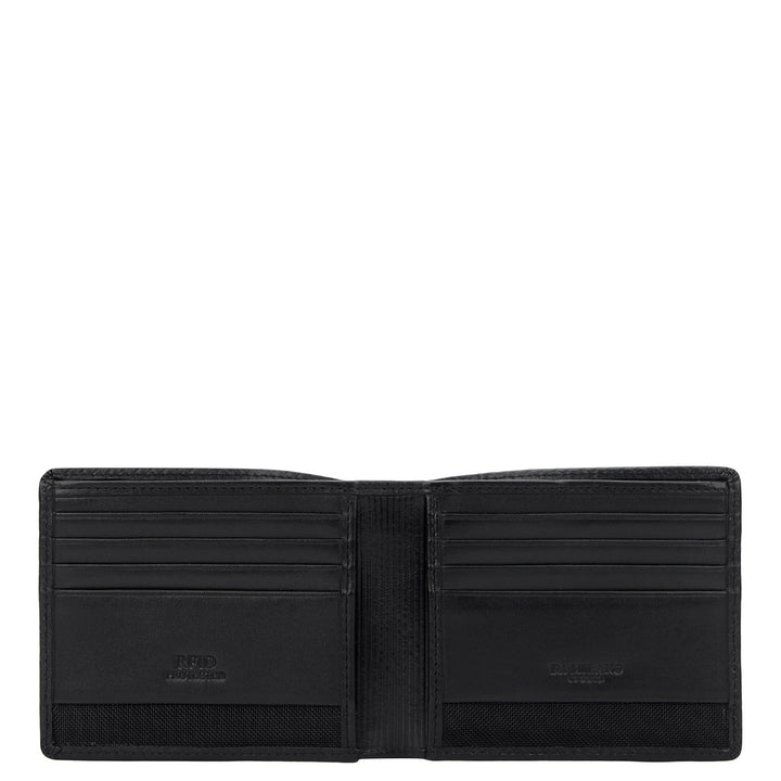 Emboss Bifold Men's Wallet - Black
