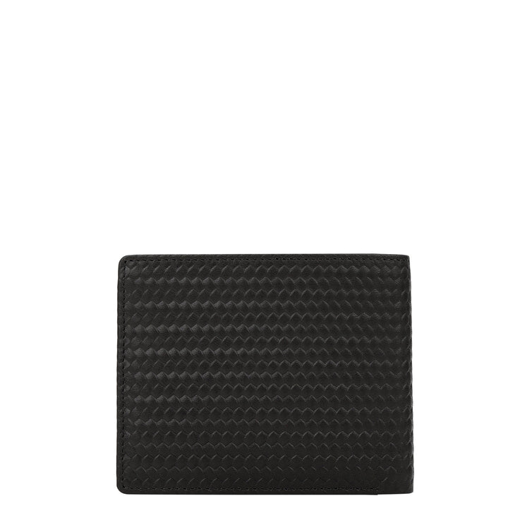 Emboss Bifold Men's Wallet - Black
