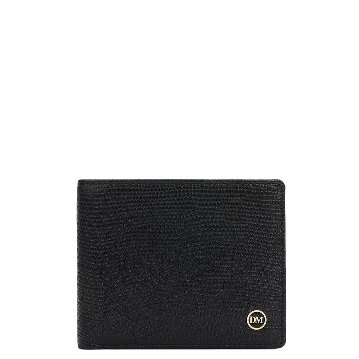 Black Bifold Leather Mens Wallet