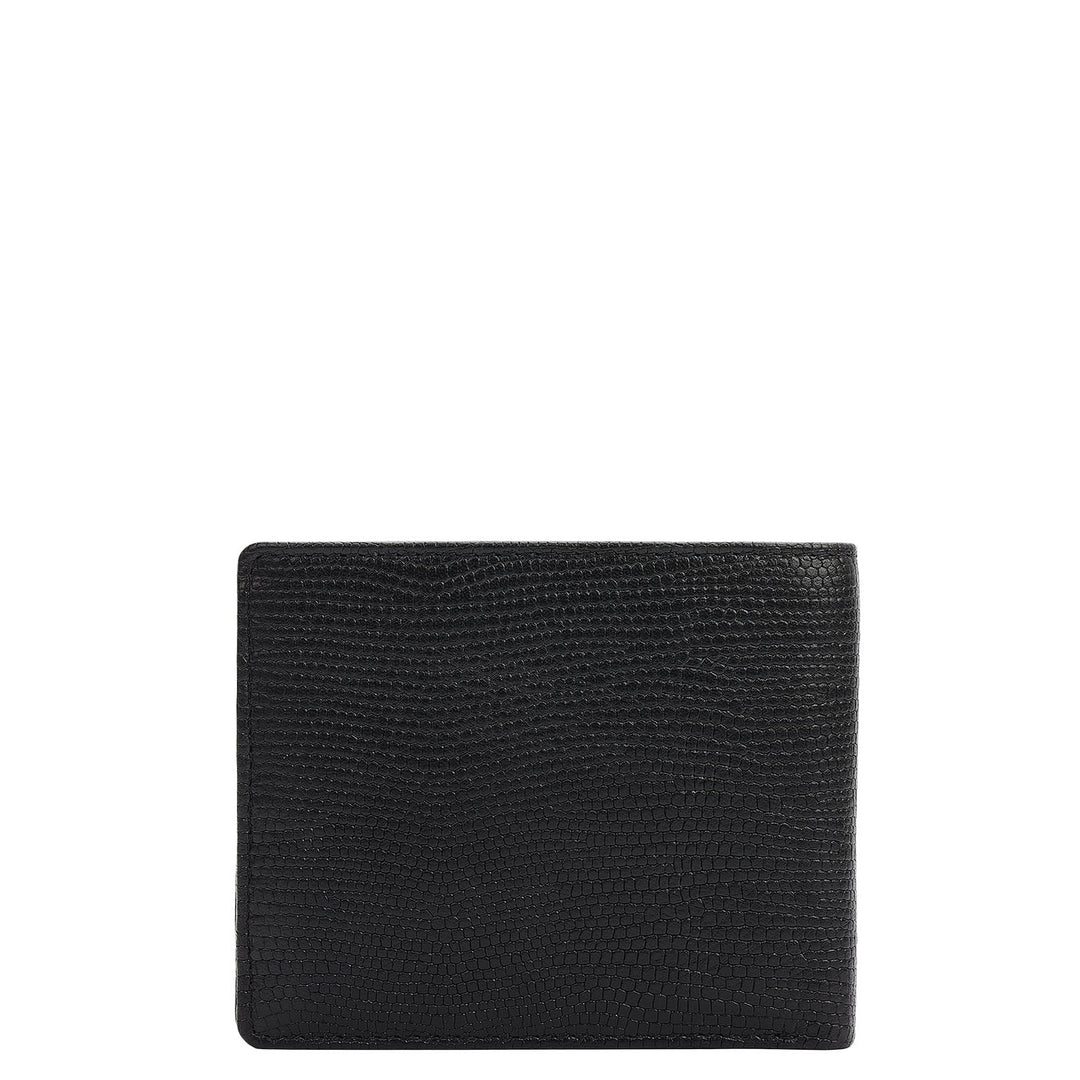 Black Bifold Leather Mens Wallet