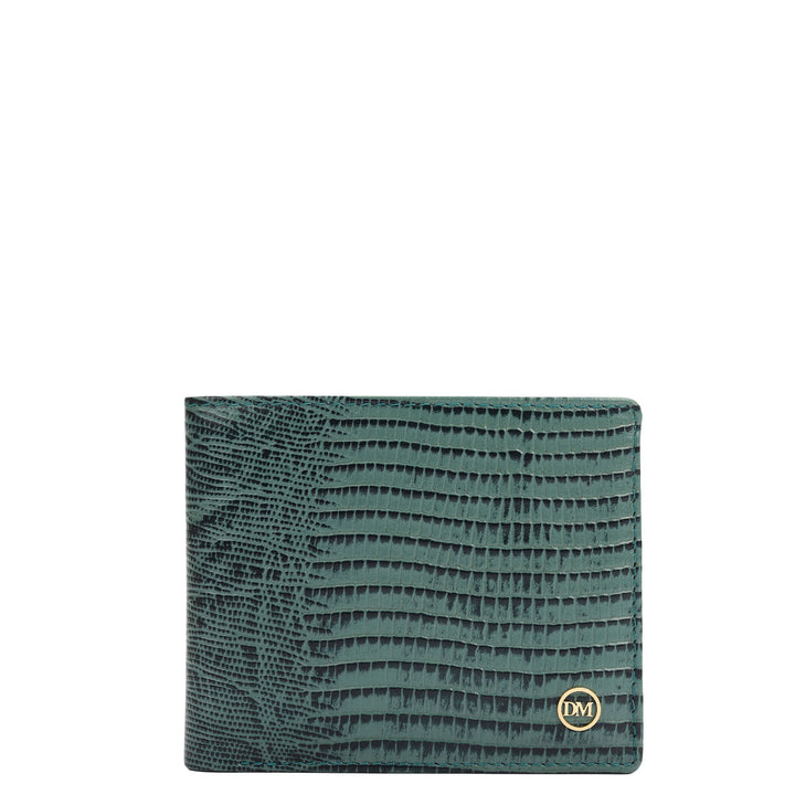 Green Bifold Leather Mens Wallet