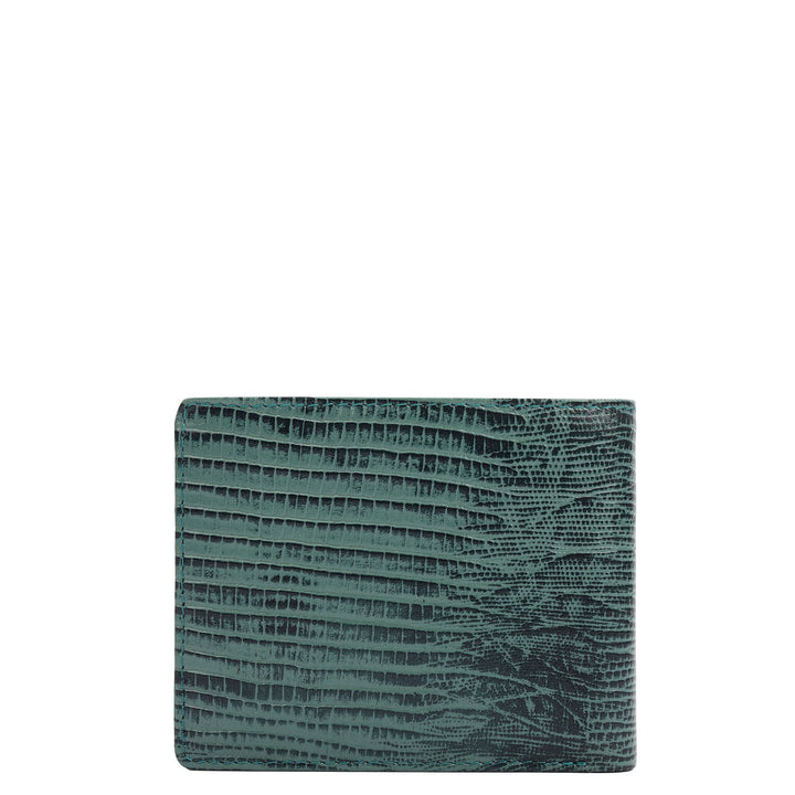 Green Bifold Leather Mens Wallet