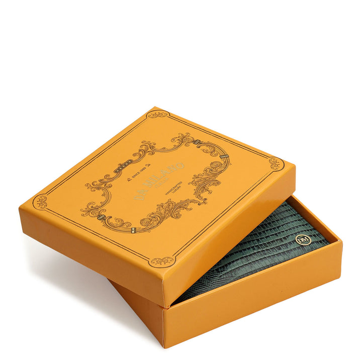 Green Bifold Leather Mens Wallet
