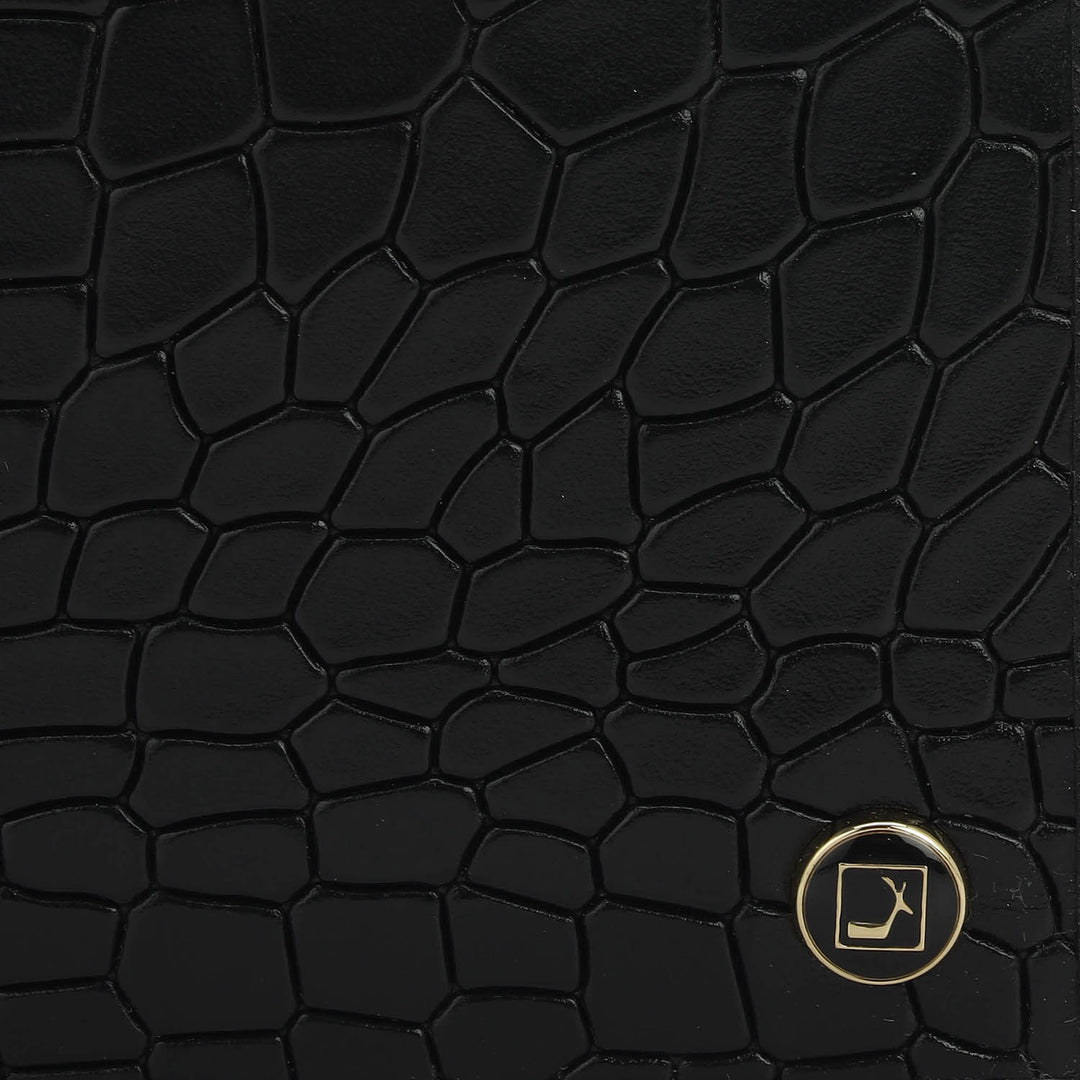 Black Bifold Leather Mens Wallet