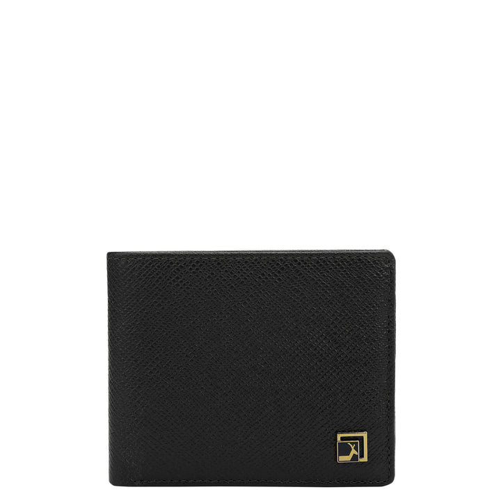 Black Bifold Leather Mens Wallet