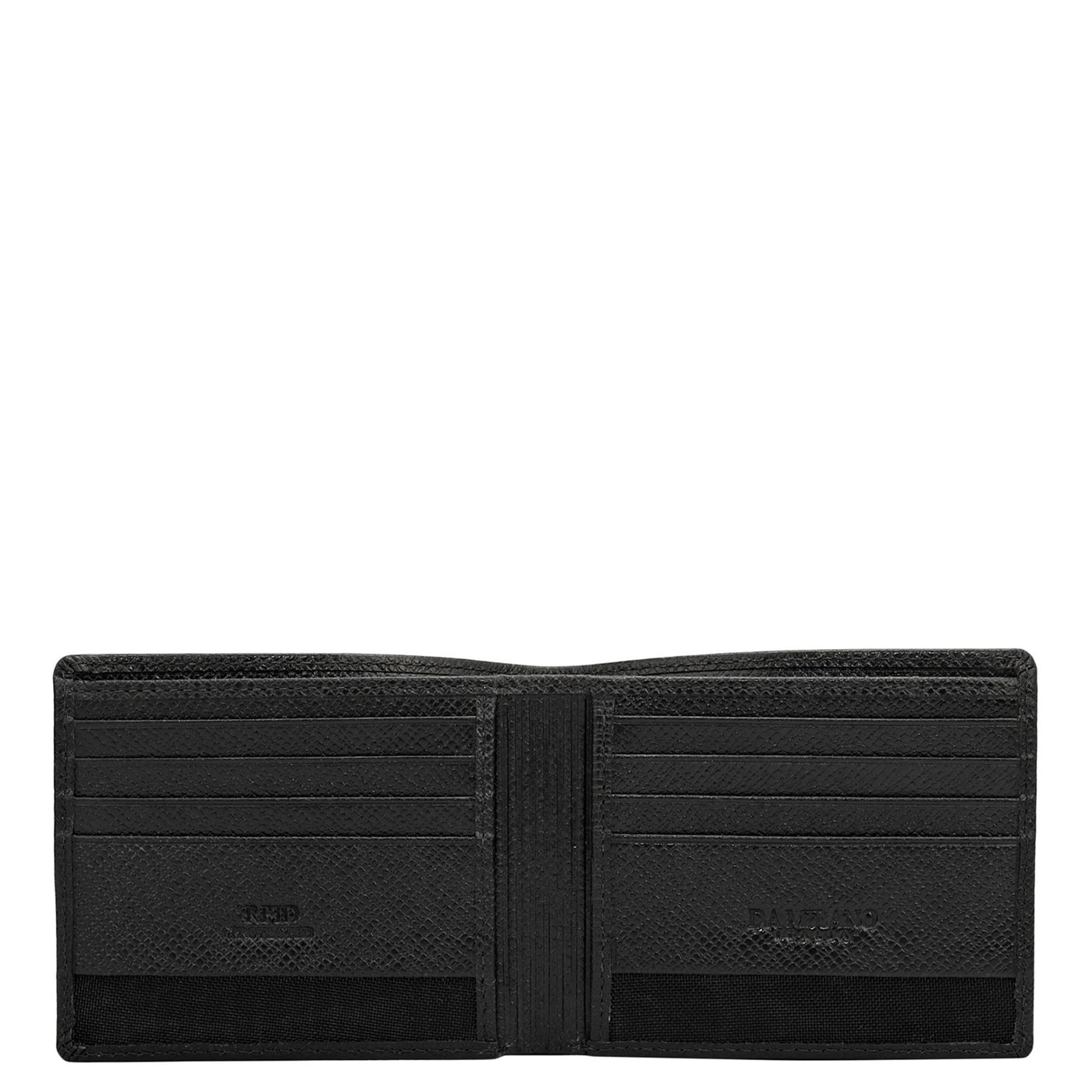 Black Bifold Leather Mens Wallet