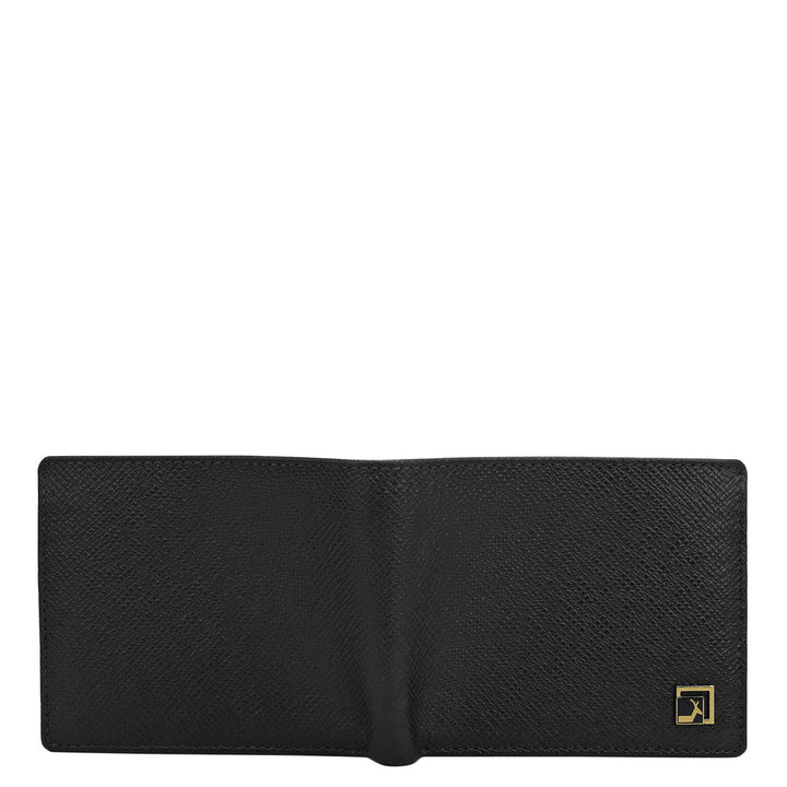 Black Bifold Leather Mens Wallet