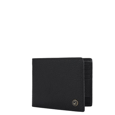 Black Bifold Leather Mens Wallet
