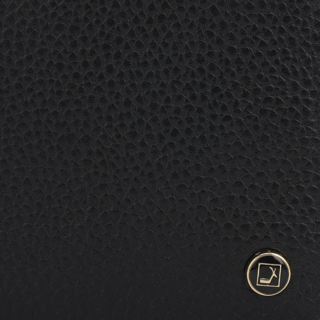 Black Bifold Leather Mens Wallet