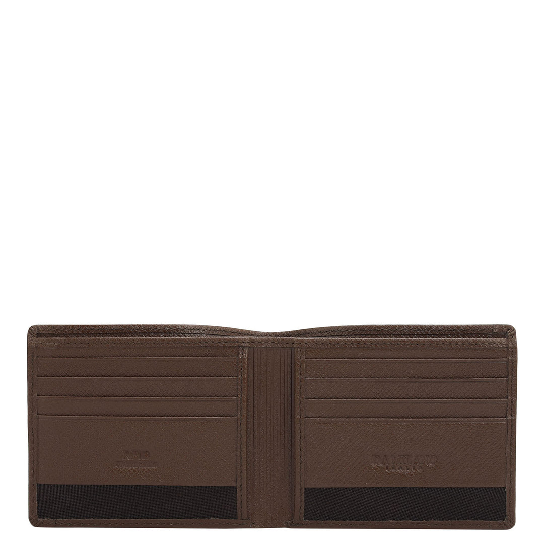 Brown Bifold Leather Mens Wallet
