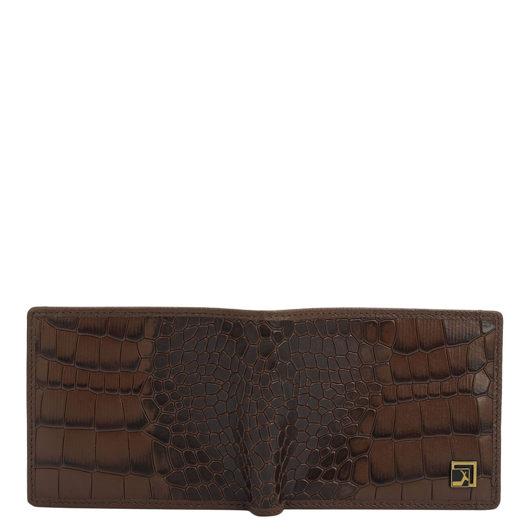 Brown Bifold Leather Mens Wallet