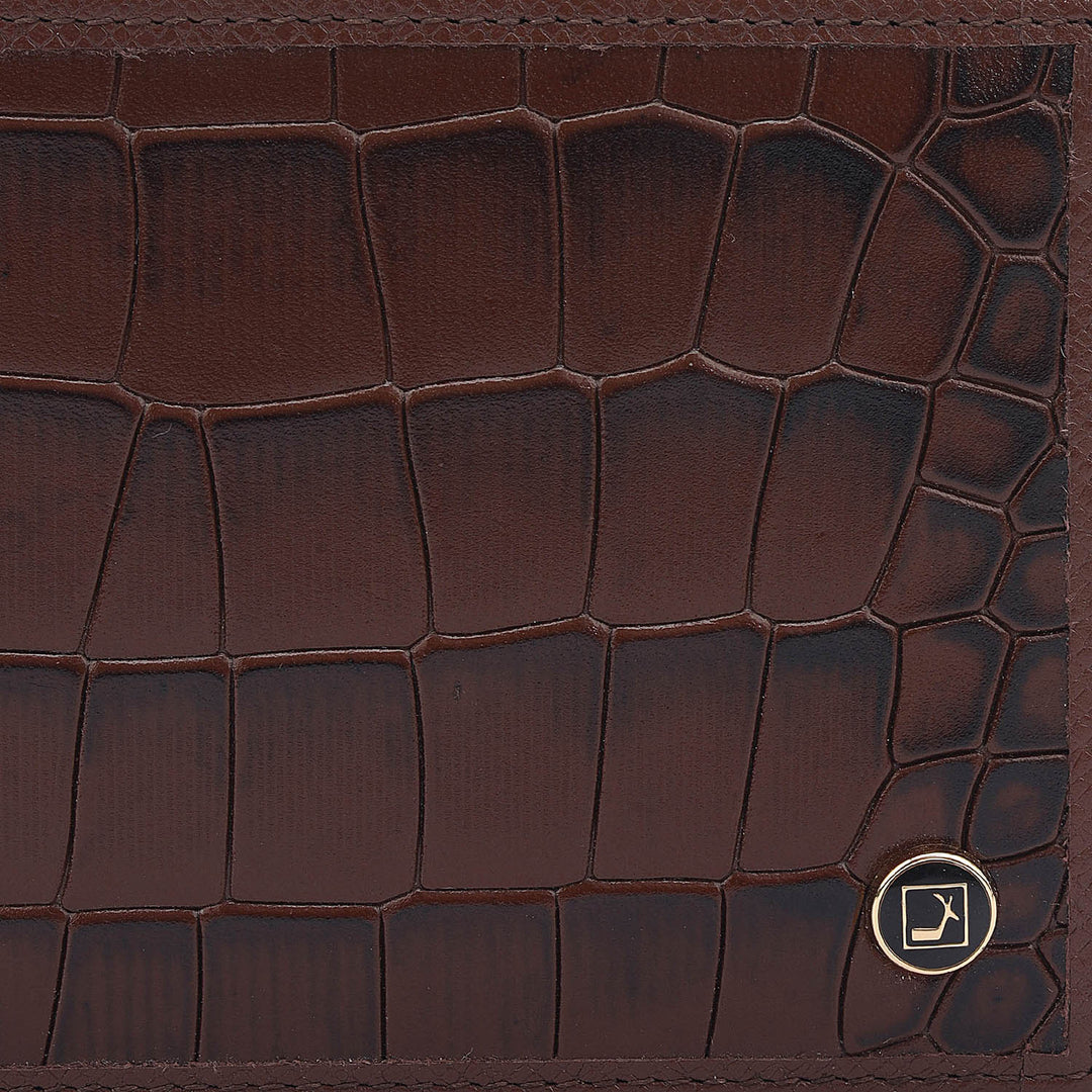 Brown Bifold Leather Mens Wallet