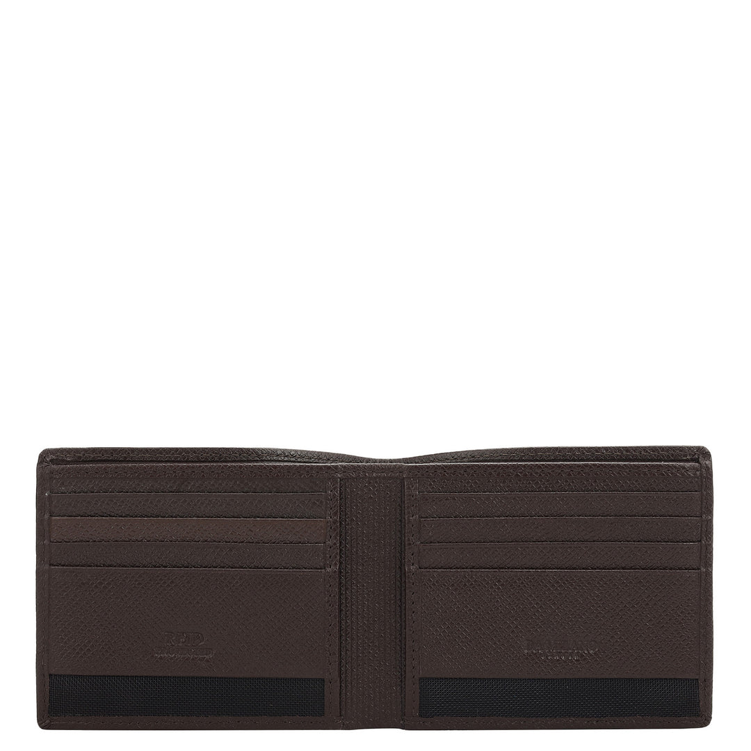 Chocolate Bifold Leather Mens Wallet