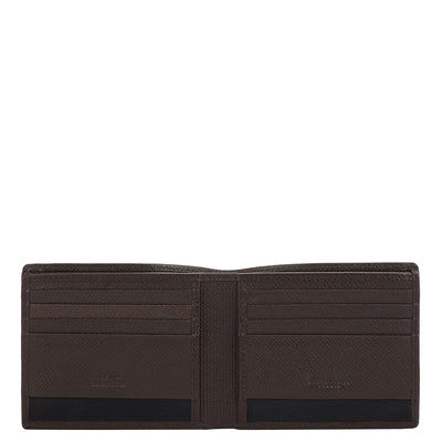 Chocolate Bifold Leather Mens Wallet
