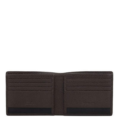 Wax Leather Mens Wallet - Chocolate