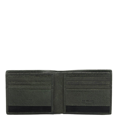 Green Bifold Leather Mens Wallet