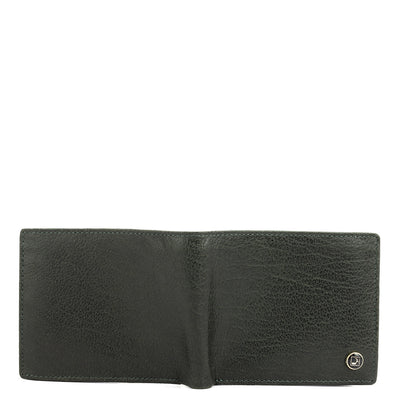 Green Bifold Leather Mens Wallet