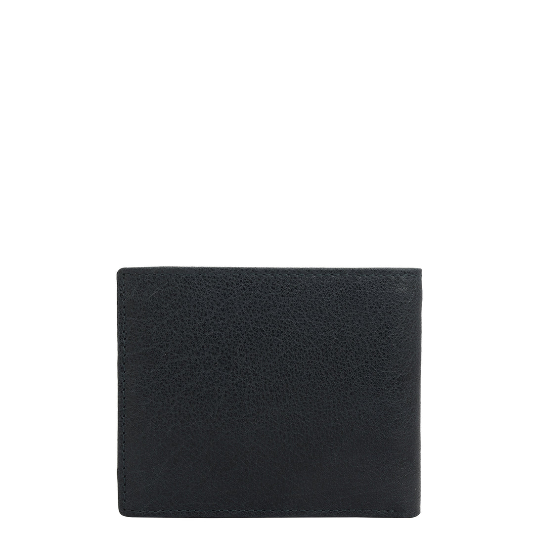 Navy Bifold Leather Mens Wallet