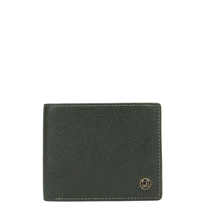 Petrol Green Bifold Leather Mens Wallet