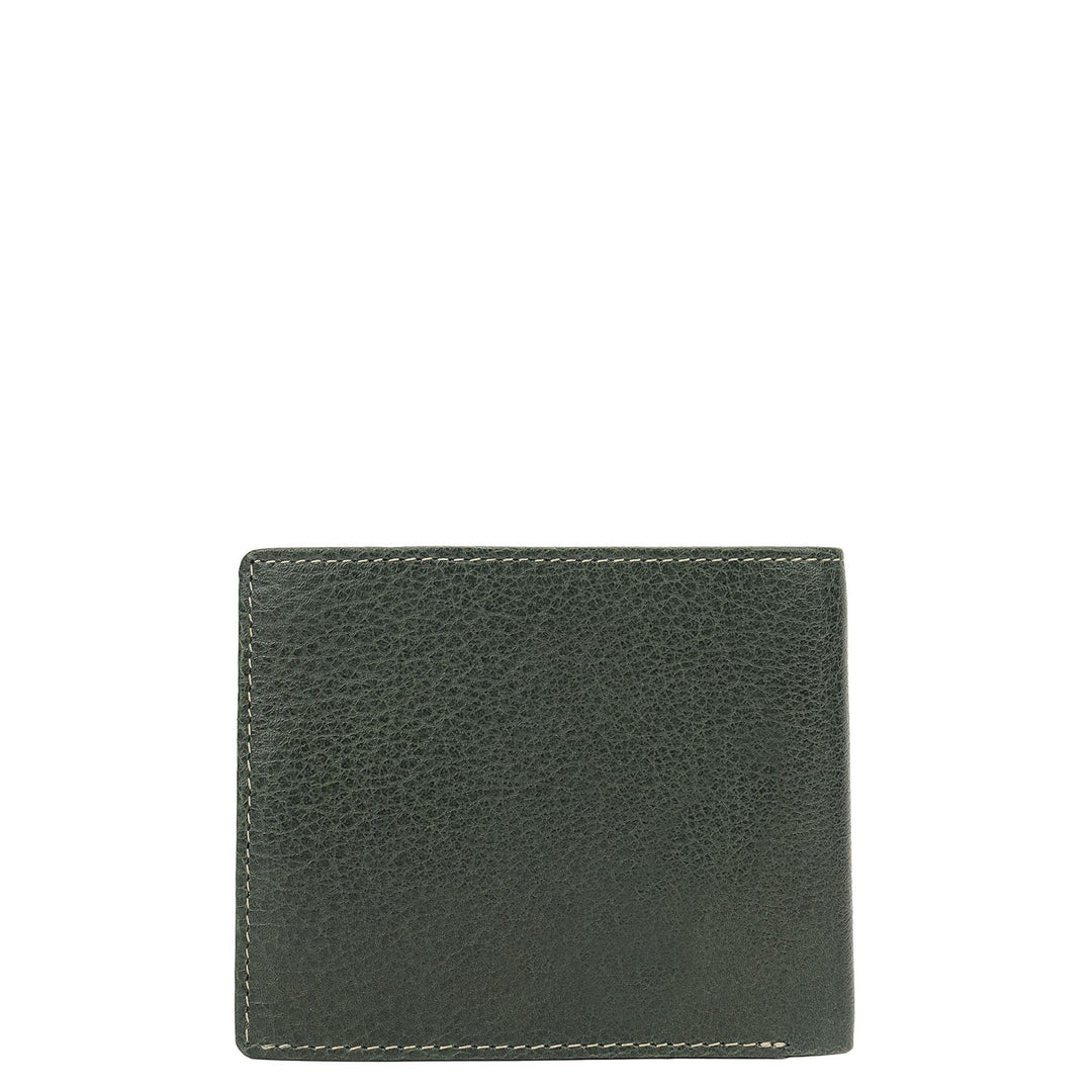 Petrol Green Bifold Leather Mens Wallet