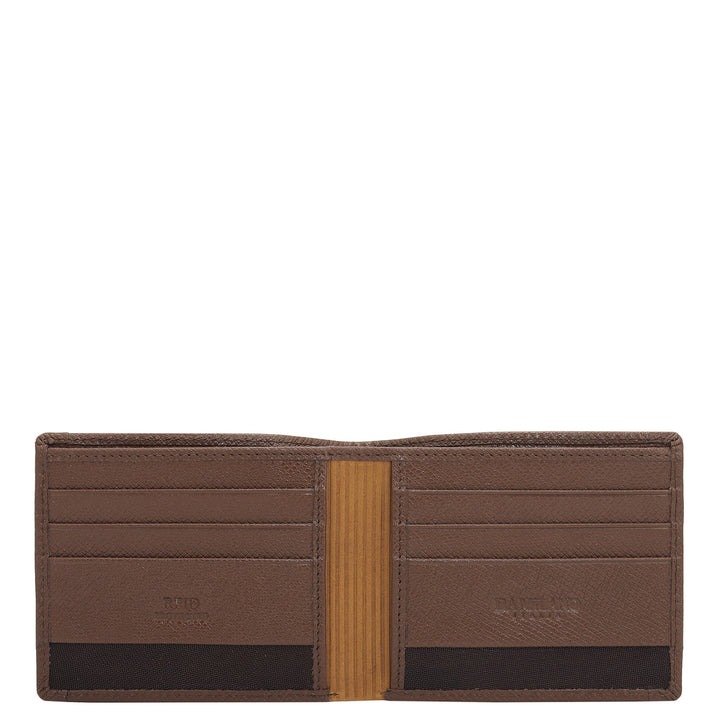 Date Bifold Leather Mens Wallet