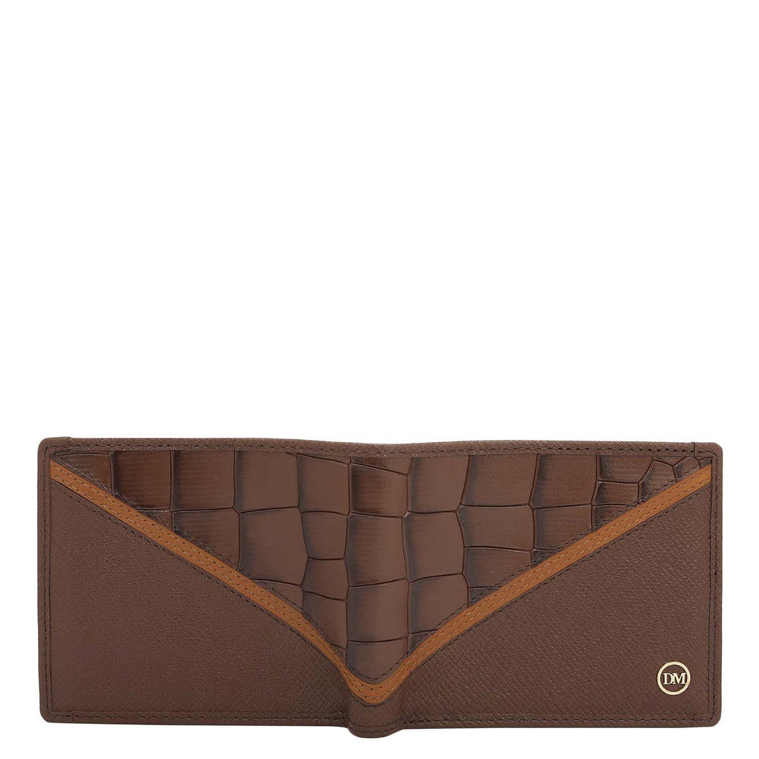 Date Bifold Leather Mens Wallet