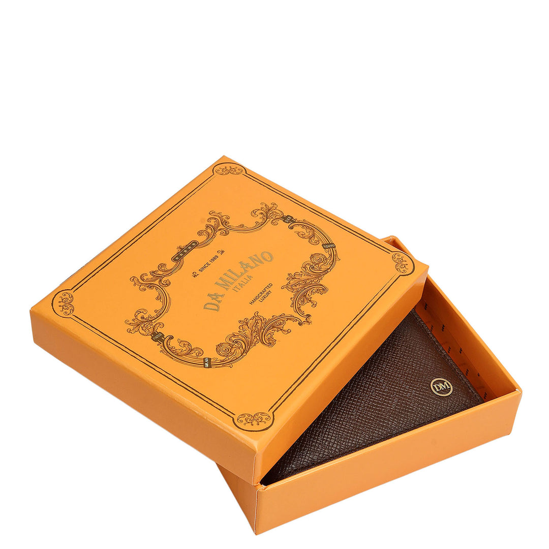 Walnut Bifold Leather Mens Wallet