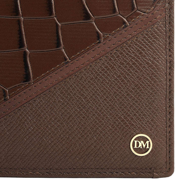 Walnut Bifold Leather Mens Wallet