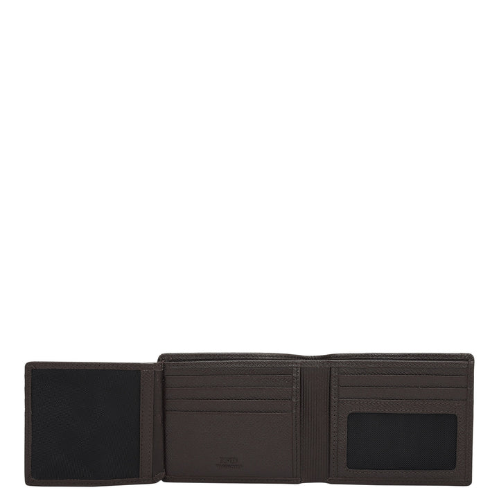 Date Bifold Leather Mens Wallet