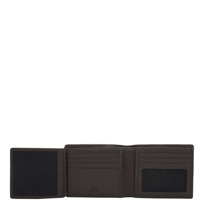 Date Bifold Leather Mens Wallet