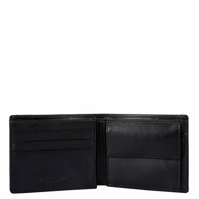 Fish Leather Mens Wallet - Black