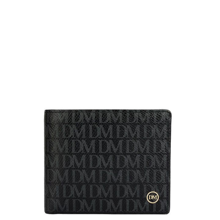 Black Bifold Leather Mens Wallet