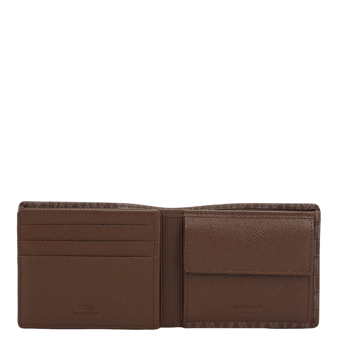 Date Bifold Leather Mens Wallet
