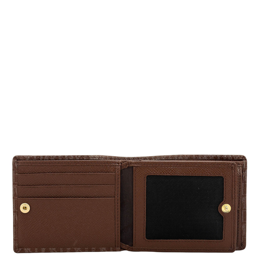 Date Bifold Leather Mens Wallet