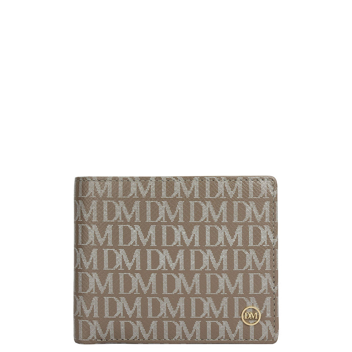 Smoke Grey Bifold Leather Mens Wallet