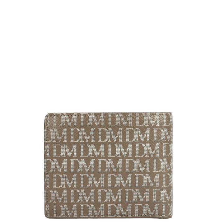 Smoke Grey Bifold Leather Mens Wallet