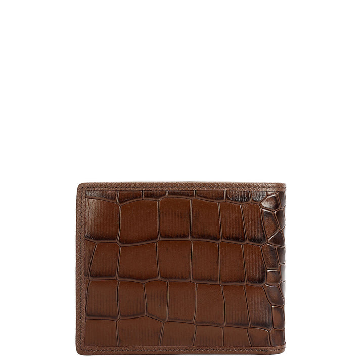 Walnut Bifold Leather Mens Wallet