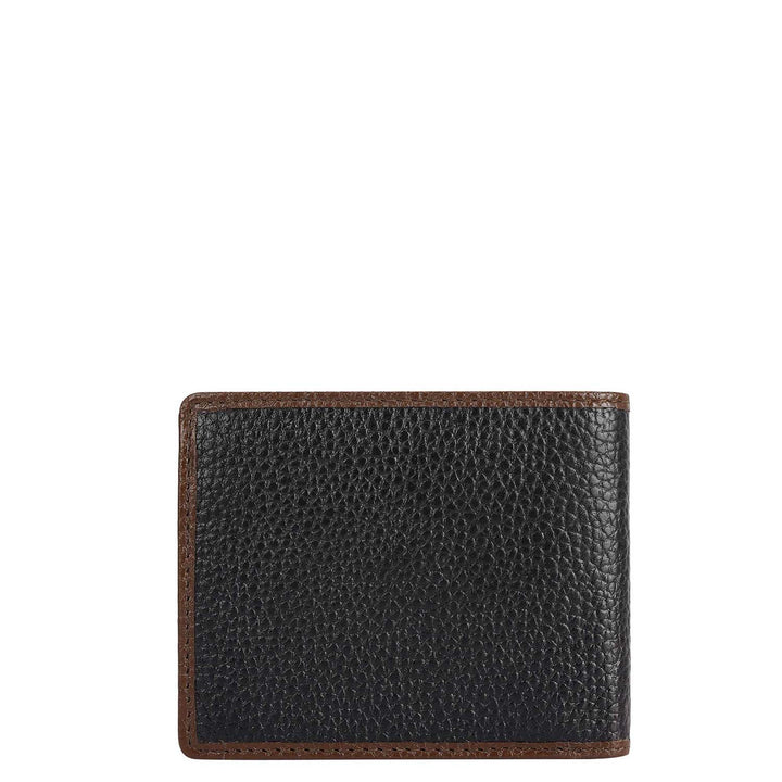 Black Bifold Leather Mens Wallet