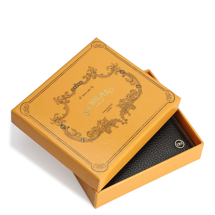 Black Bifold Leather Mens Wallet