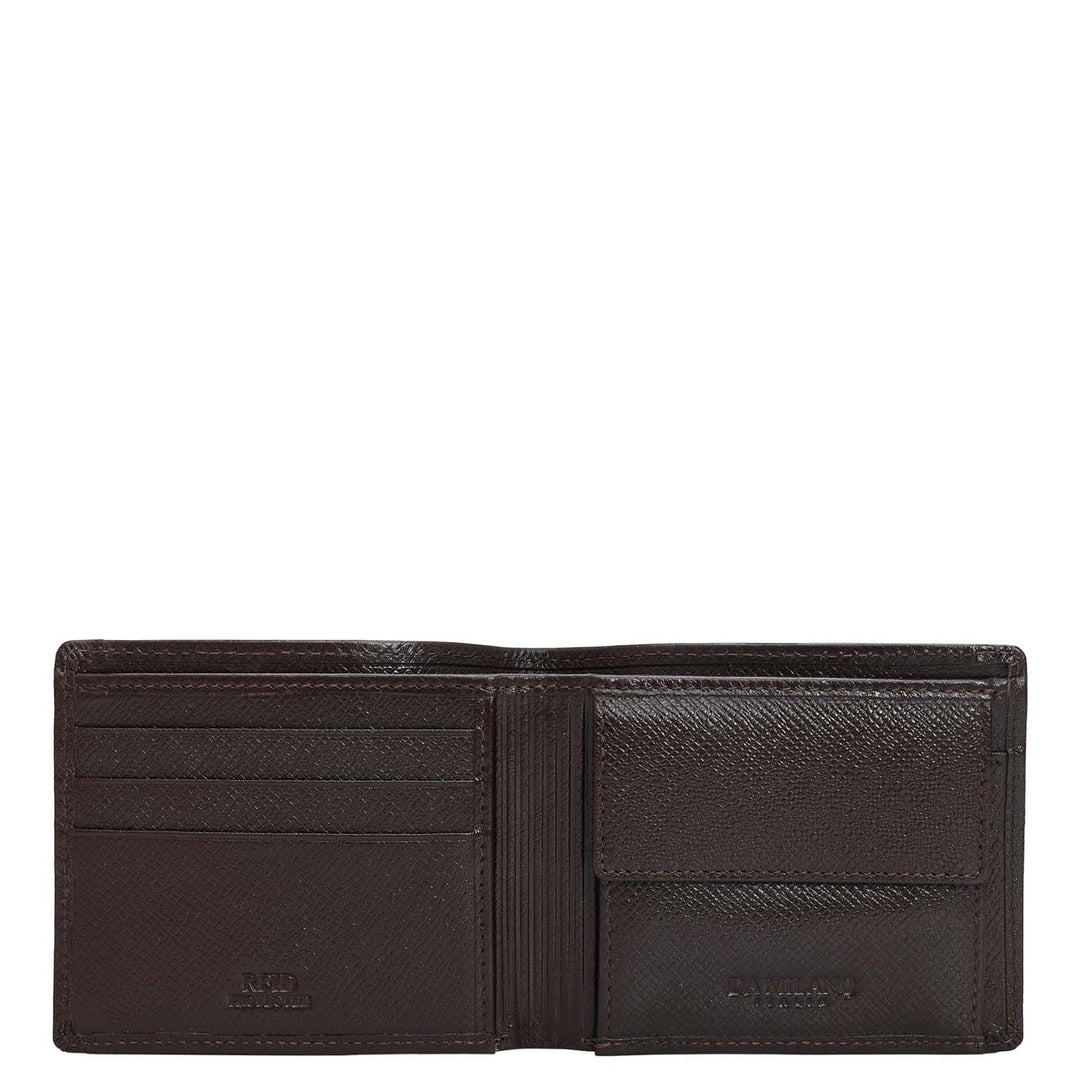 Date Bifold Leather Mens Wallet