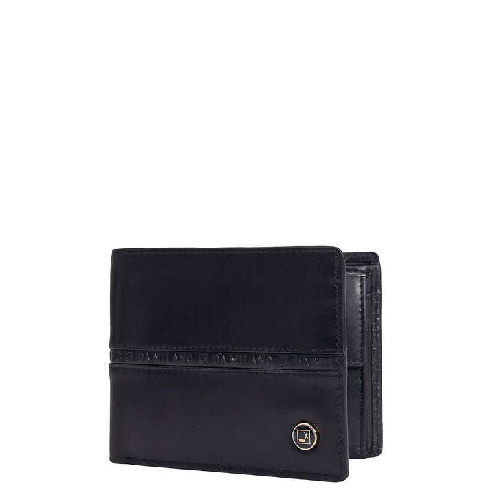 Black Bifold Leather Mens Wallet
