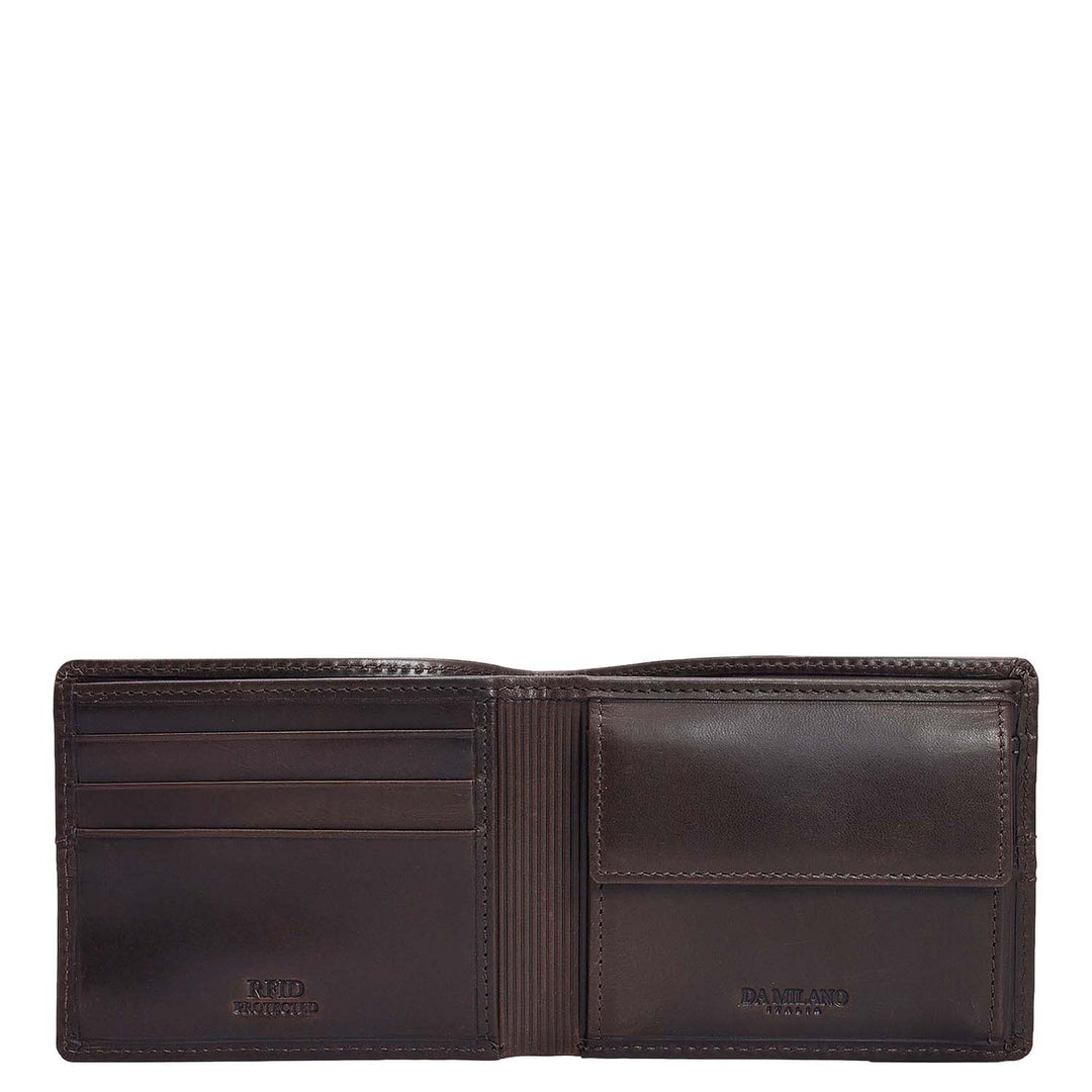 Brown Bifold Leather Mens Wallet